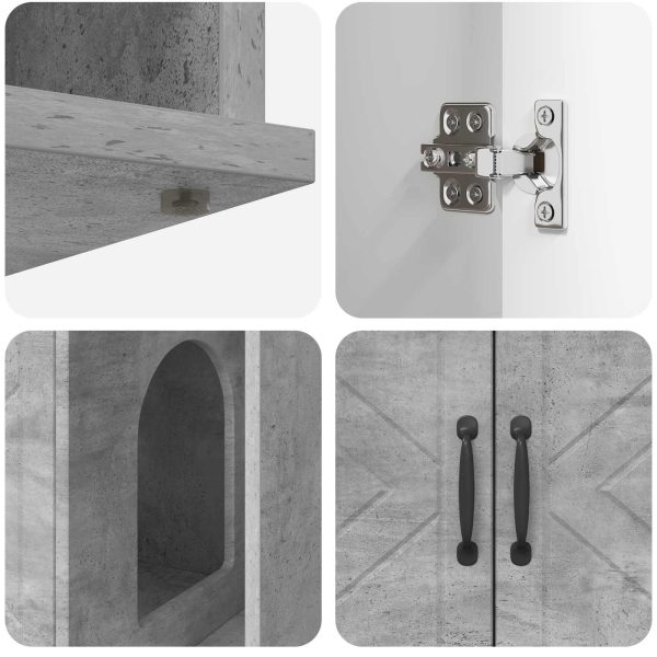 Casa pentru pisici Beton 85 x 55 x 50 cm Lemn compozit
