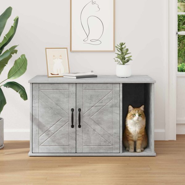 Casa pentru pisici Beton 85 x 55 x 50 cm Lemn compozit