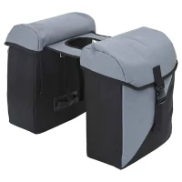Geantă de bicicletă Gri și negru 31.5 x 15.5 x 40 cm Poliester
