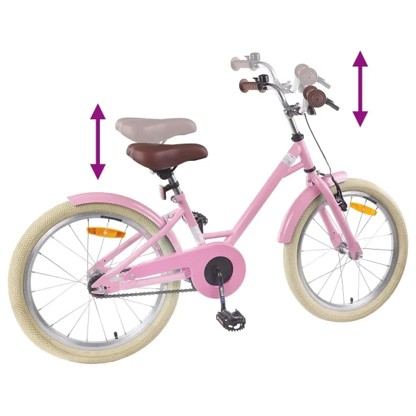 Bicicletă pentru Copii 22 Inci pentru 7-12 ani Roz deschis