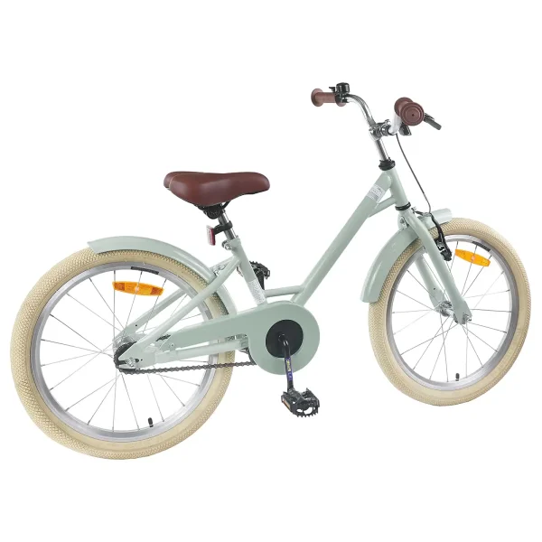 Bicicletă pentru Copii 18 Inci pentru 5-7 ani Verde deschis