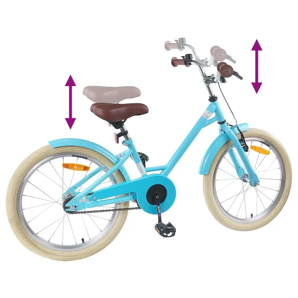 Bicicletă pentru Copii 22 Inci pentru 7-12 ani Albastru deschis