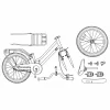 Bicicletă pentru Copii 18 Inci pentru 5-7 ani Negru
