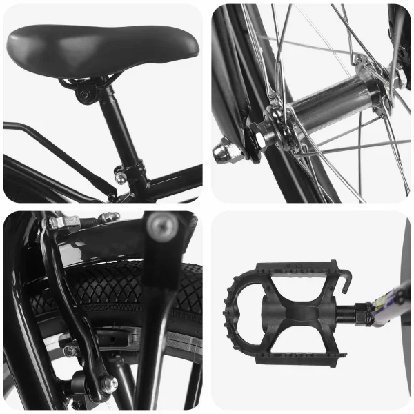 Bicicletă pentru Copii 20 Inci pentru 6-11 ani Negru