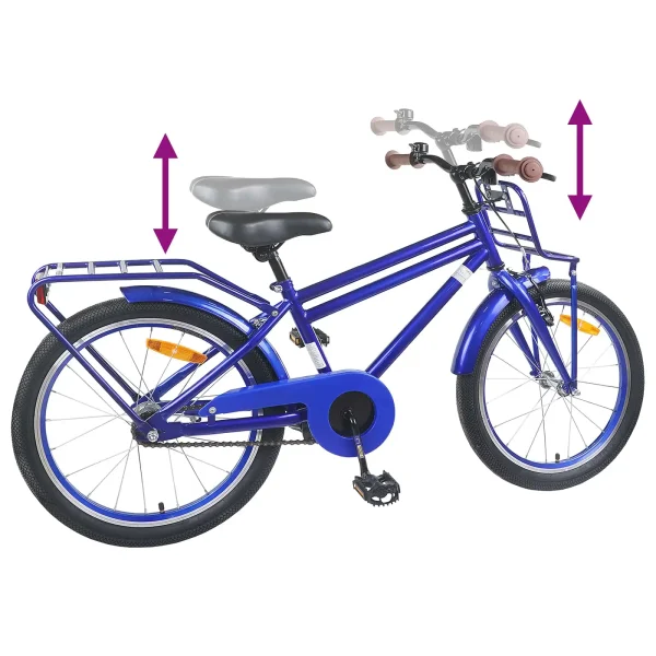 Bicicletă pentru Copii 20 Inci pentru 6-11 ani Albastru închis