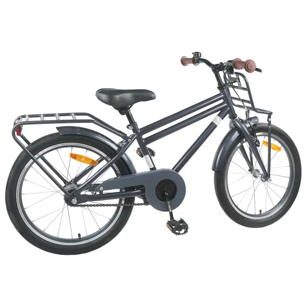 Bicicletă pentru Copii 18 Inci pentru 5-7 ani Gri închis