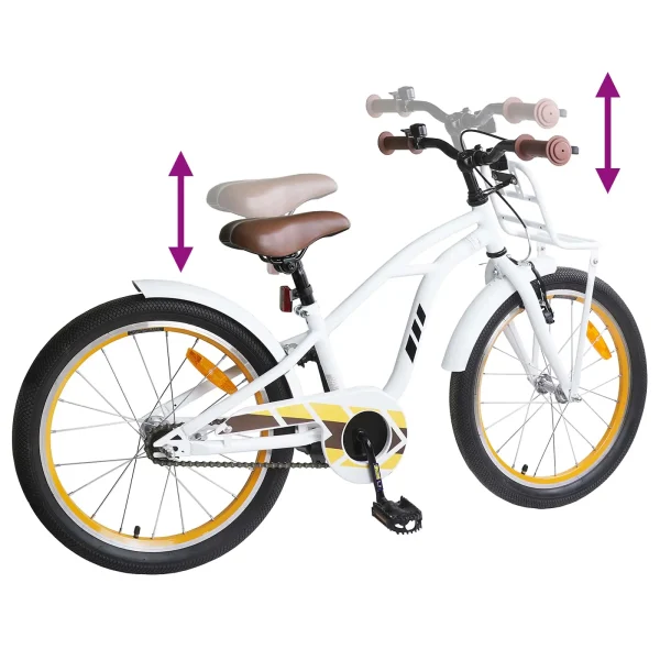 Bicicletă pentru Copii 20 Inci pentru 6-11 ani Alb