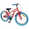 Bicicletă pentru Copii 18 Inci pentru 5-7 ani Roșu