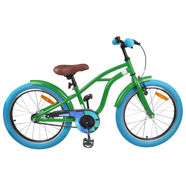 Bicicletă pentru Copii 18 Inci pentru 5-7 ani Verde