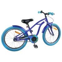 Bicicletă pentru Copii 18 Inci pentru 5-7 ani Albastru închis