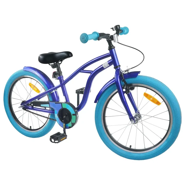 Bicicletă pentru Copii 18 Inci pentru 5-7 ani Albastru închis