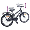 Bicicletă pentru Copii 18 Inci pentru 5-7 ani Negru