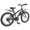 Bicicletă pentru Copii 24 Inci 6-Speed pentru 8-12 ani Negru