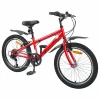 Bicicletă pentru Copii 24 Inci 6-Speed pentru 8-12 ani Roșu