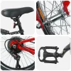 Bicicletă pentru Copii 24 Inci 6-Speed pentru 8-12 ani Roșu