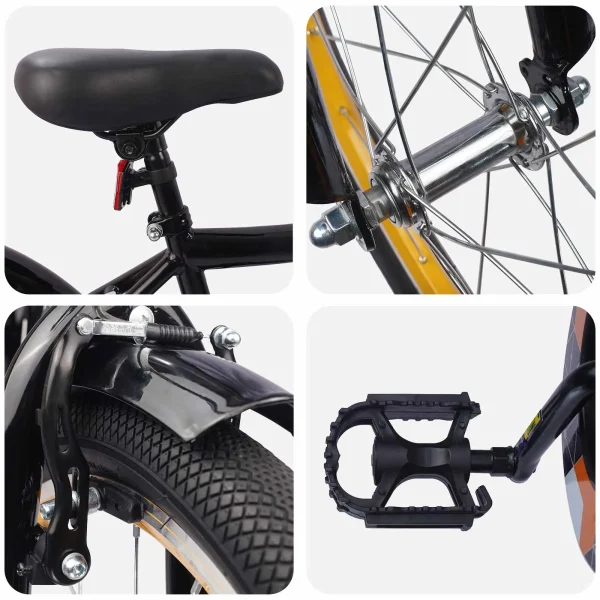 Bicicletă pentru Copii 20 Inci pentru 6-11 ani Negru