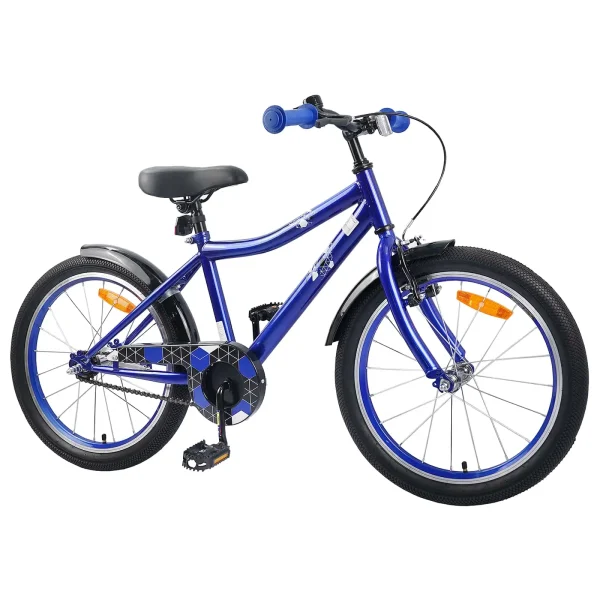 Bicicletă pentru Copii 18 Inci pentru 5-7 ani Albastru închis