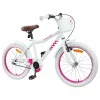 Bicicletă pentru Copii 18 Inci pentru 5-7 ani Alb