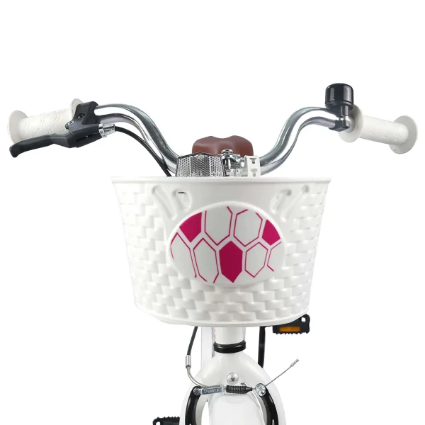 Bicicletă pentru Copii 18 Inci pentru 5-7 ani Alb
