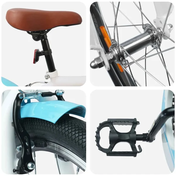 Bicicletă pentru Copii 24 Inci pentru 8-12 ani Albastru deschis