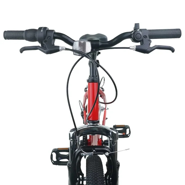 Bicicletă pentru Copii 24 Inci 6-Speed pentru 8-12 ani Roșu