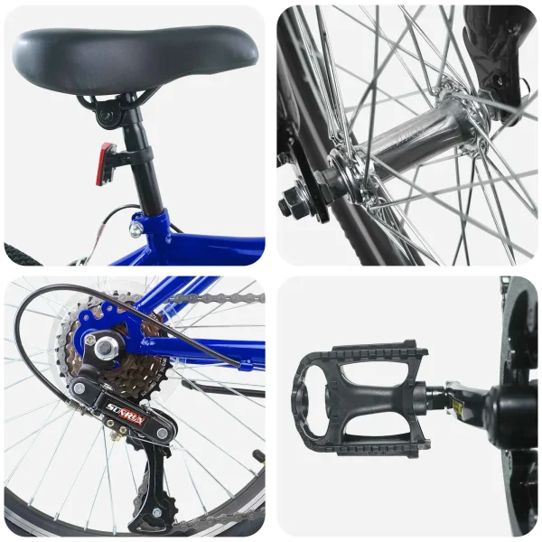 Bicicletă pentru Copii 20 Inci 6-Speed pentru 6-11 ani