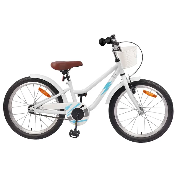 Bicicletă pentru Copii 18 Inci pentru 5-7 ani Alb