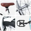 Bicicletă pentru Copii 18 Inci pentru 5-7 ani Alb