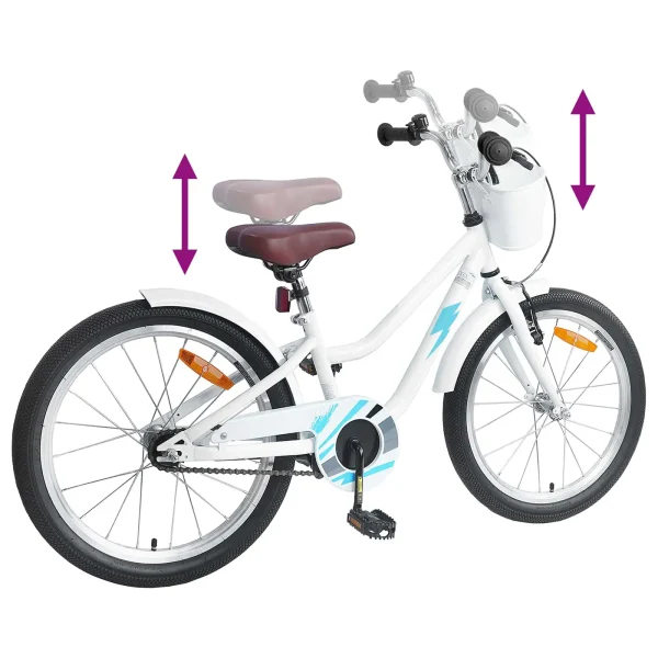 Bicicletă pentru Copii 20 Inci pentru 6-11 ani Alb