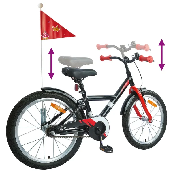 Bicicletă pentru Copii 20 Inci pentru 6-11 ani Negru