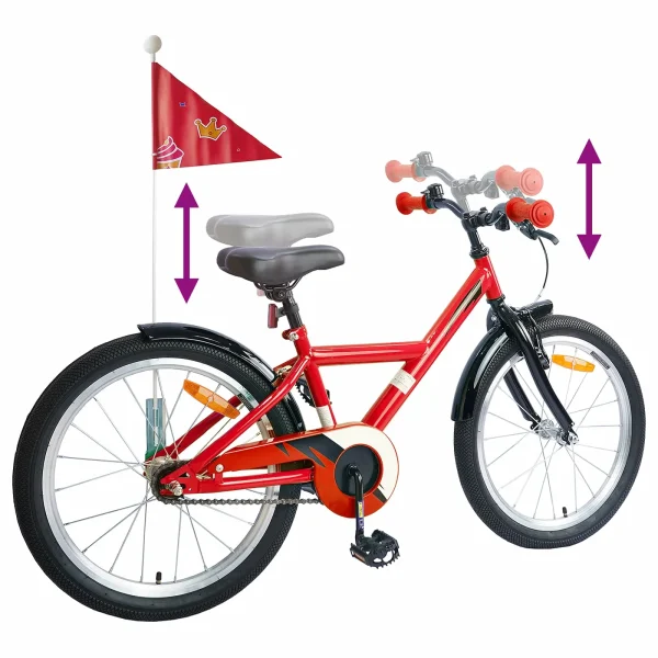 Bicicletă pentru Copii 20 Inci pentru 6-11 ani Roșu