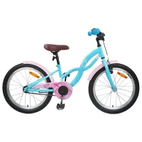 Bicicletă pentru Copii 18 Inci pentru 5-7 ani Albastru deschis