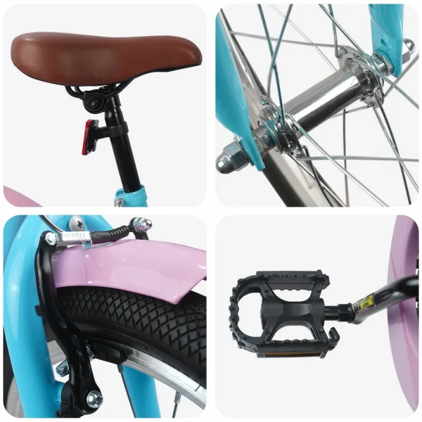 Bicicletă pentru Copii 20 Inci pentru 6-11 ani Albastru deschis