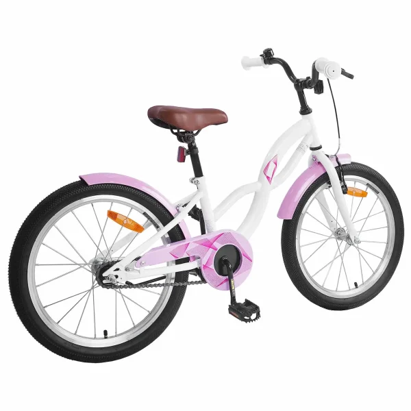 vidaXL Bicicletă pentru Copii 20 Inci pentru 6-11 ani Alb