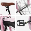 vidaXL Bicicletă pentru Copii 18 Inci pentru 5-7 ani Roz deschis