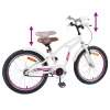 Bicicletă pentru Copii 20 Inci pentru 6-11 ani Alb