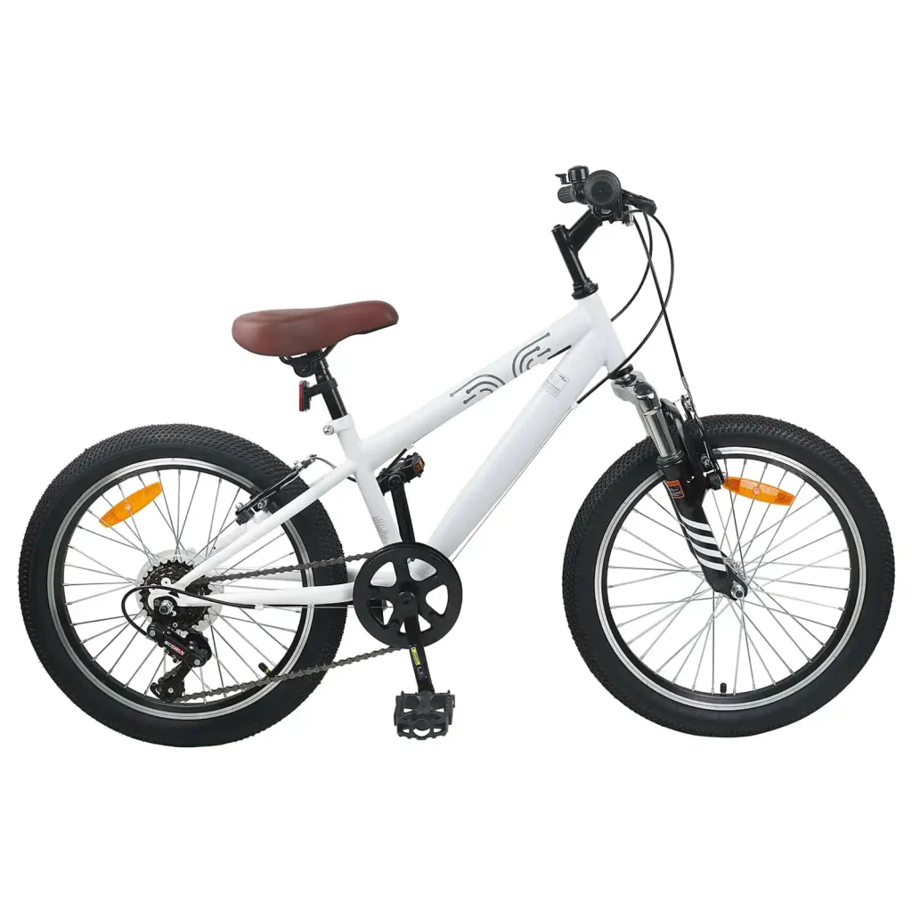 Home 35 Bicicletă Montană 20 Inci 6-Viteză pentru 5-8 ani Alb