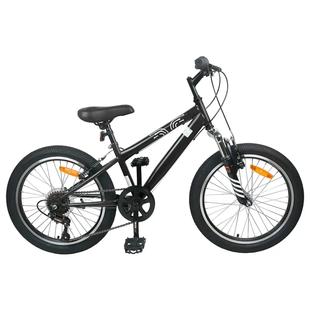 Home 30 Bicicletă Montană 24 Inci 6-Viteză pentru 8-12 ani Negru