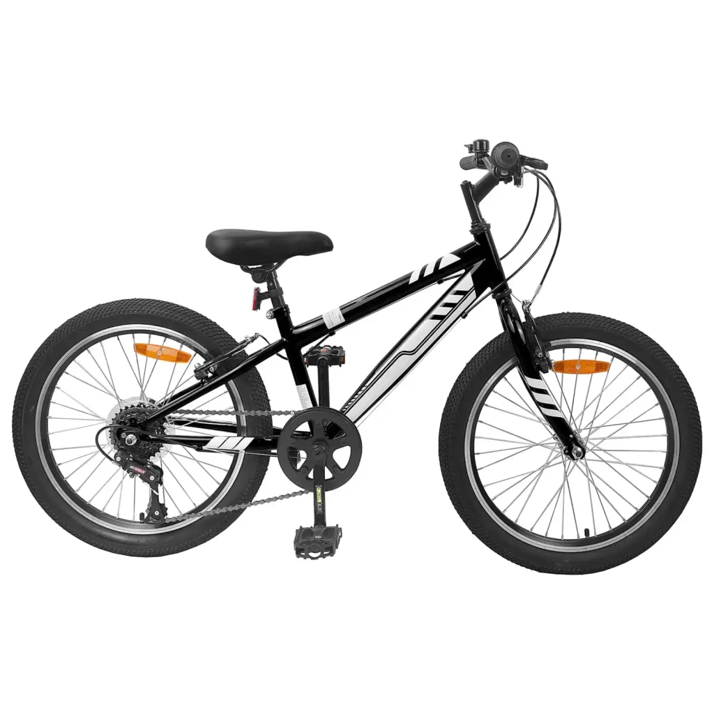 Home 24 Bicicletă Montană 24 Inci 6-Speed pentru 8-12 ani Negru
