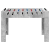 Masă de Foosball Gri Beton 125 x 60,5 x 80 cm Lemn compozit