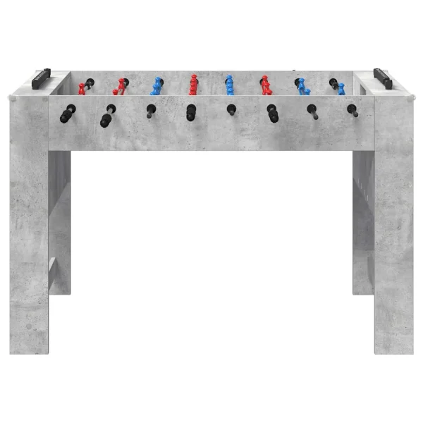 Masă de Foosball Gri Beton 125 x 60,5 x 80 cm Lemn compozit