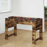 858888 1 Masă de Foosball Stejar fumuriu 125 x 60,5 x 80 cm