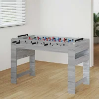 Masă de Foosball Sonoma gri 125 x 60,5 x 80 cm Lemn compozit
