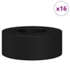 Bumperi pentru mese de fotbal 16 pcs Negru 2,7 x 2,7 x 1,3 cm