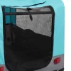 vidaXL Remorcă bicicletă & cărucior 2-în-1 animale, albastru și gri